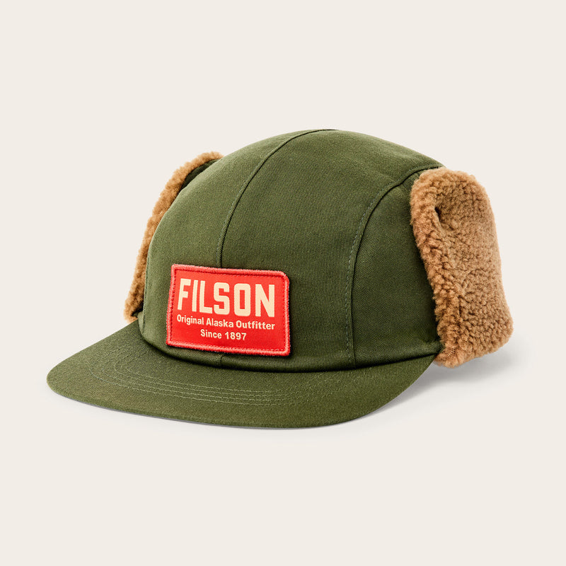 Fleece-lined flap cap par Filson | Otter green (Green)