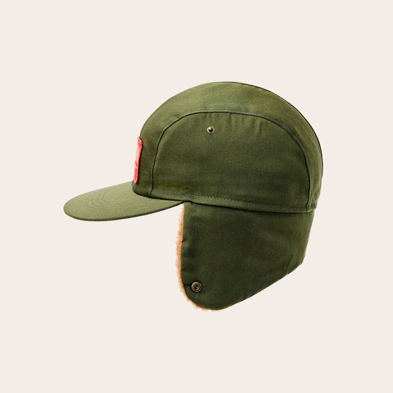 Fleece-lined flap cap par Filson | Otter green (Green)