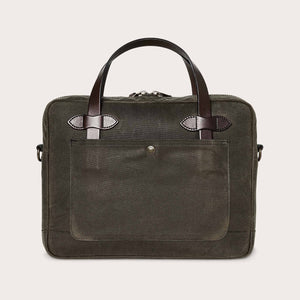 Tin cloth compact briefcase by Filson | Otter green (Green)