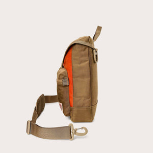 Surveyor messenger bag by Filson | Dark tan / flame (Orange)