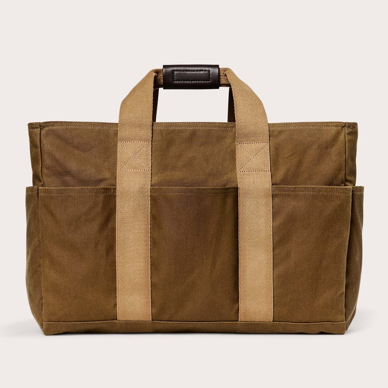 Tin cloth open supply tote di Filson | Dark tan (Beige)