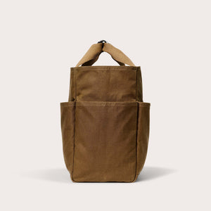 Tin cloth open supply tote di Filson | Dark tan (Beige)