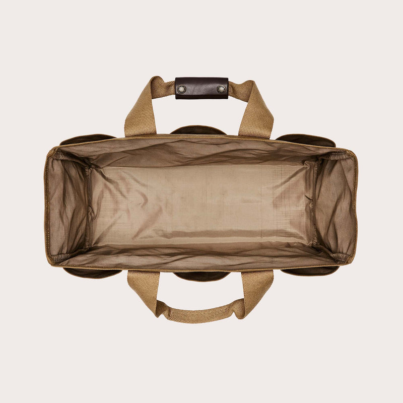 Tin cloth open supply tote di Filson | Dark tan (Beige)