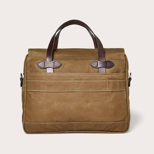 24 hour tin cloth briefcase by Filson | Dark tan (Beige)