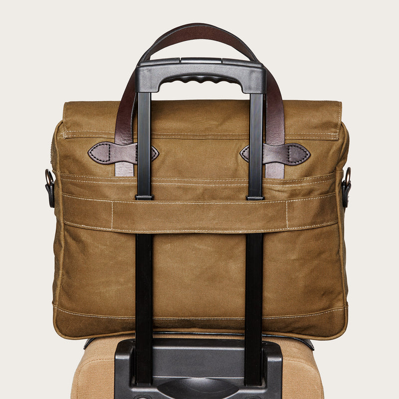 24 hour tin cloth briefcase von Filson | Dark tan (Beige)