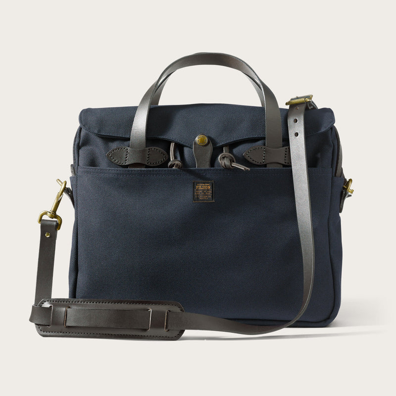 Rugged twill original briefcase by Filson | Navy (Blue)