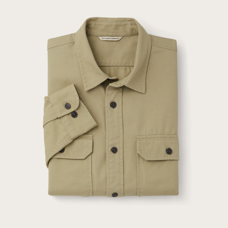 Chino twill shirt di Filson | Wood duck (Green)