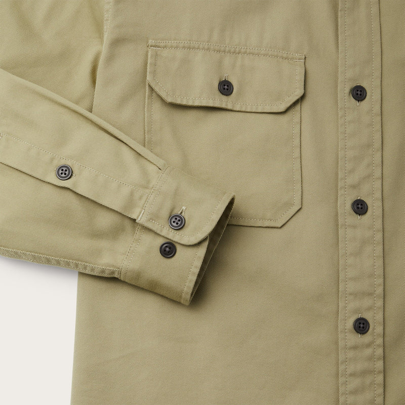 Chino twill shirt di Filson | Wood duck (Green)