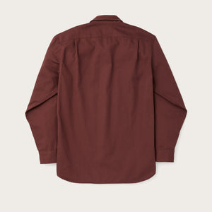 Chino twill shirt by Filson | Madder red (Red)