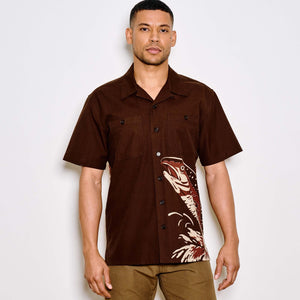 Rustic short sleeve camp shirt by Filson | Brown / trout (Brown)