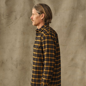 Alaskan guide shirt by Filson | Black / gold plaid (Yellow)
