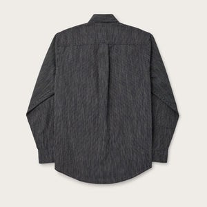 Chambray button-down shirt von Filson | Navy hickory stripe (Blue)