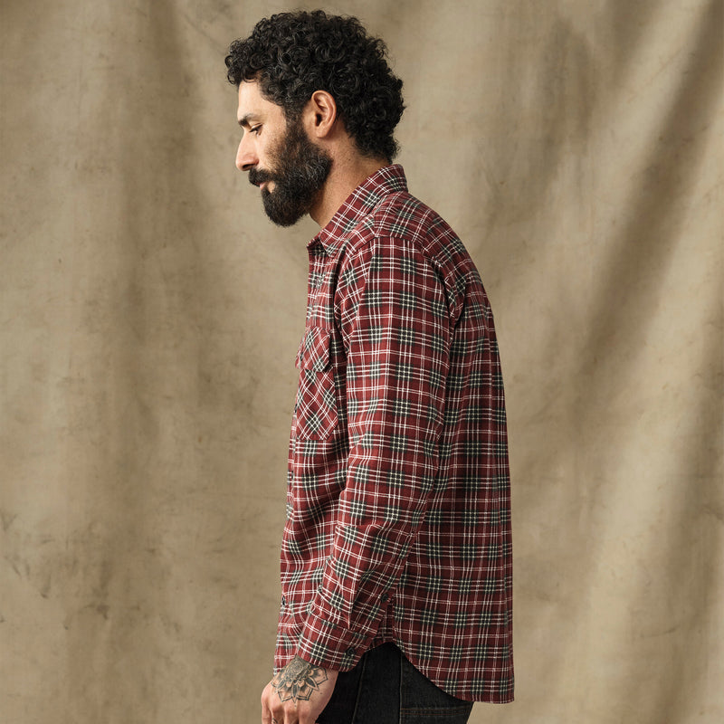 Field flannel shirt by Filson | Russet red plaid (Red)