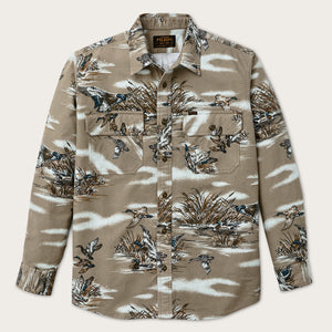 Field flannel shirt by Filson | Marsh olive print (Multicolor)