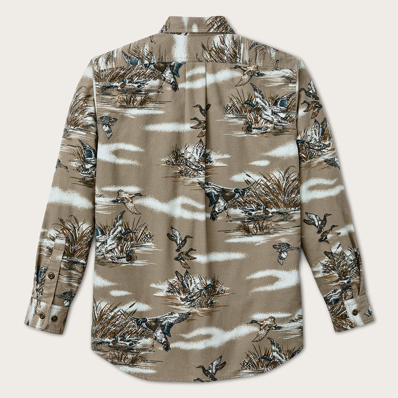 Field flannel shirt by Filson | Marsh olive print (Multicolor)