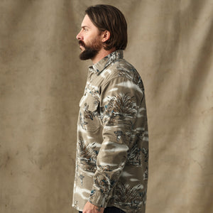 Field flannel shirt by Filson | Marsh olive print (Multicolor)