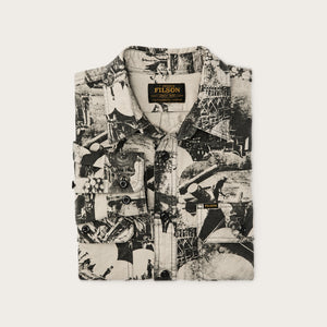 Field flannel shirt by Filson | Vintage khaki print (Beige)