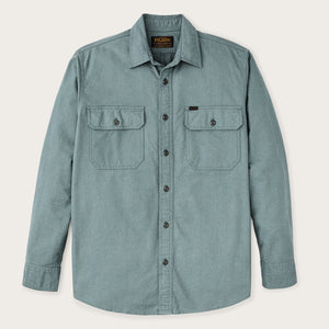 Field flannel shirt par Filson | Balsam green (Blue)