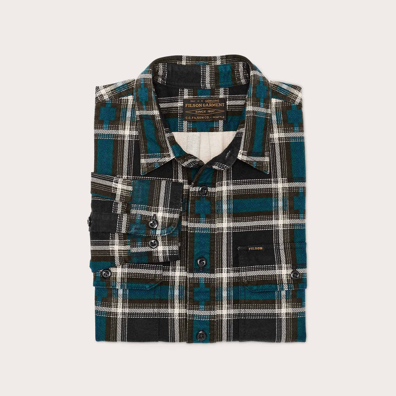 Field flannel shirt von Filson | Brown blue (Blue)