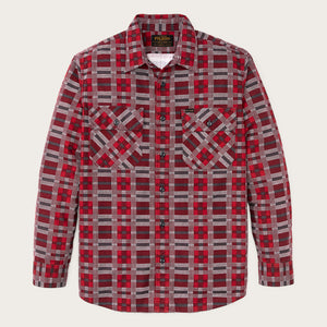 Field flannel shirt von Filson | Burgundy / red plaid (Red)