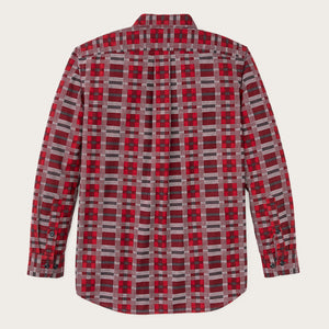 Field flannel shirt von Filson | Burgundy / red plaid (Red)