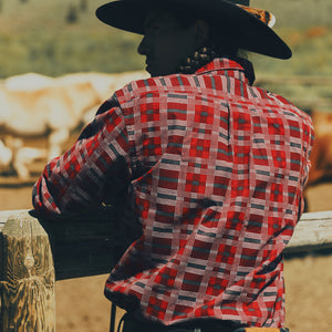 Field flannel shirt von Filson | Burgundy / red plaid (Red)