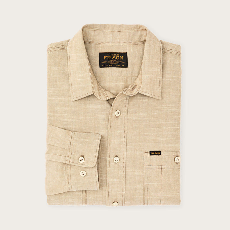 Chambray cpo shirt by Filson | Tan (Beige)