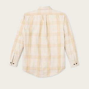 Vintage wash alaskan guide shirt di Filson | Light gray / khaki plaid (Yellow)