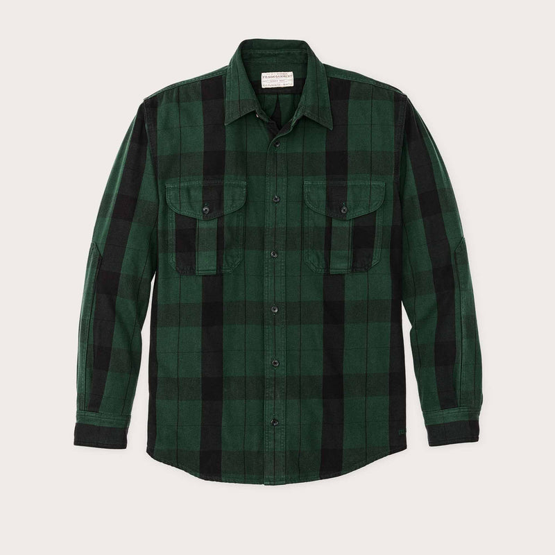 Vintage wash alaskan guide shirt by Filson | Forest green / black (Green)