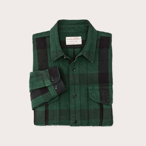 Vintage wash alaskan guide shirt by Filson | Forest green / black (Green)