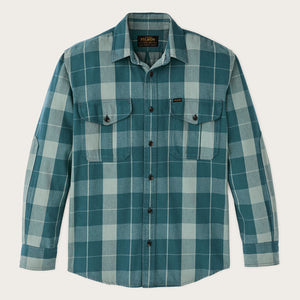 Chemise alaskan guide lavage vintage par Filson | Jasper / dark teal p (Blue)