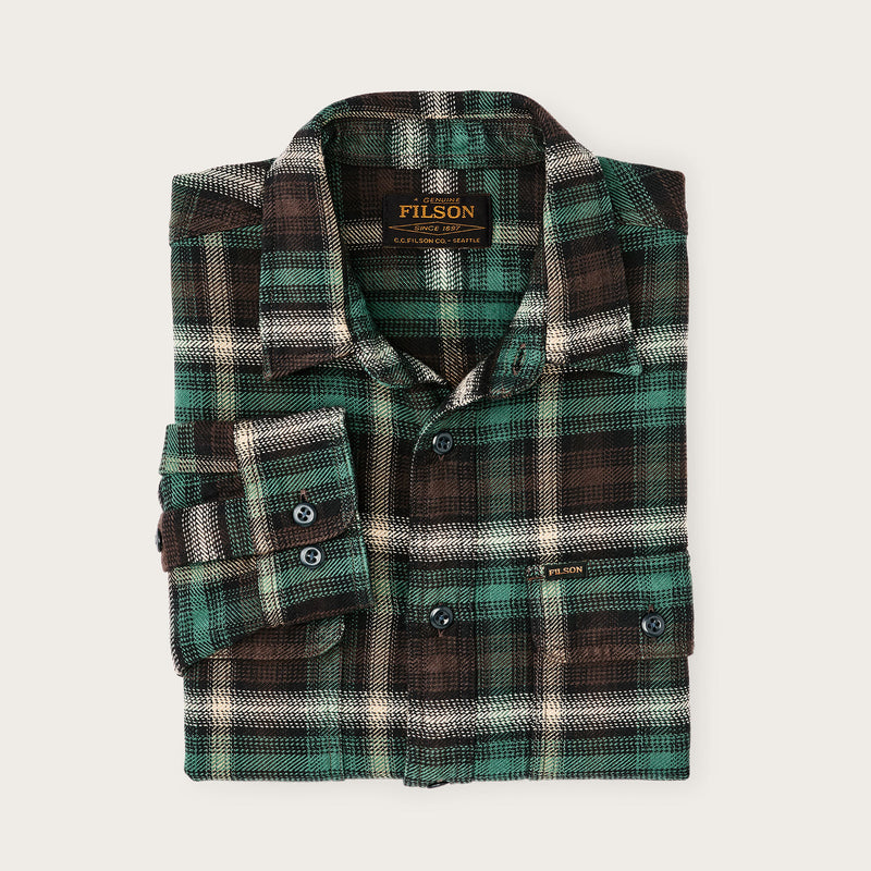 Camicia da lavoro in flanella vintage di Filson | Brown / cream / mult (Multicolor)