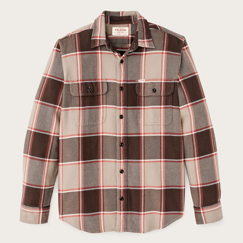 Camicia da lavoro in flanella vintage di Filson | Tan / orange / multi (Multicolor)