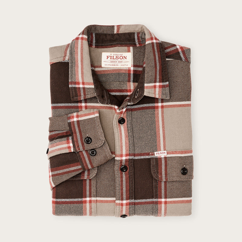 Camicia da lavoro in flanella vintage di Filson | Tan / orange / multi (Multicolor)