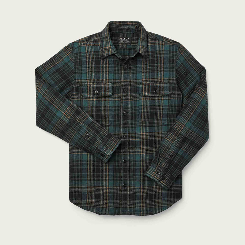 Vintage flannel work shirt di Filson | Green / olive / black (Green)