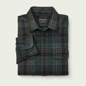 Vintage flannel work shirt di Filson | Green / olive / black (Green)