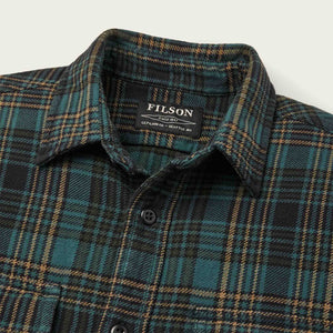 Vintage flannel work shirt di Filson | Green / olive / black (Green)