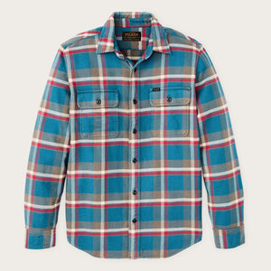 Camicia da lavoro in flanella vintage di Filson | Blue / gray / multi (Blue)