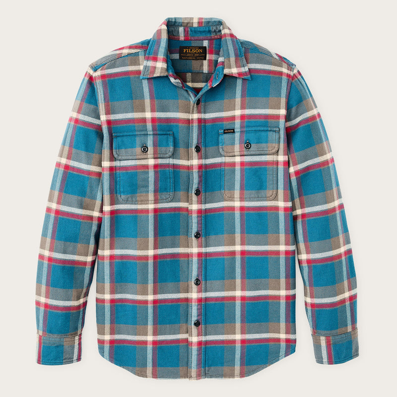 Camicia da lavoro in flanella vintage di Filson | Blue / gray / multi (Blue)