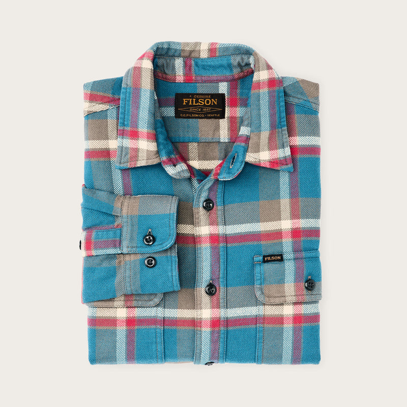 Camicia da lavoro in flanella vintage di Filson | Blue / gray / multi (Blue)