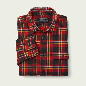 Vintage flannel work shirt von Filson | Red /black / gold (Red)