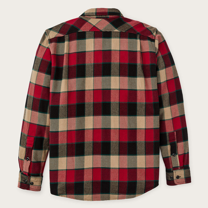 Vintage flannel work shirt by Filson | Red / cream plaid (Red)