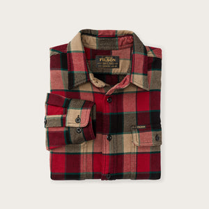 Vintage flannel work shirt by Filson | Red / cream plaid (Red)