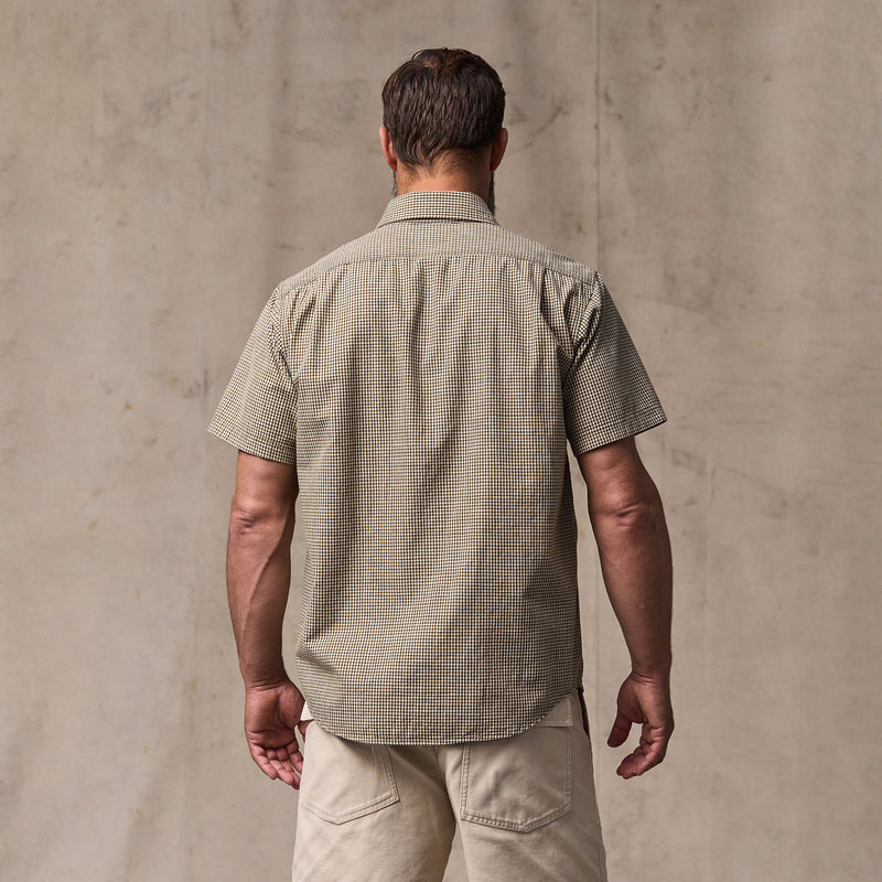 Short sleeve chambray shirt by Filson | Coffee / natural (Brown)