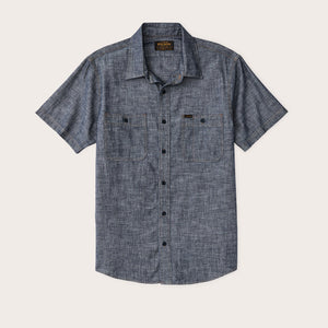 Short sleeve chambray shirt von Filson | Rinse indigo (Blue)