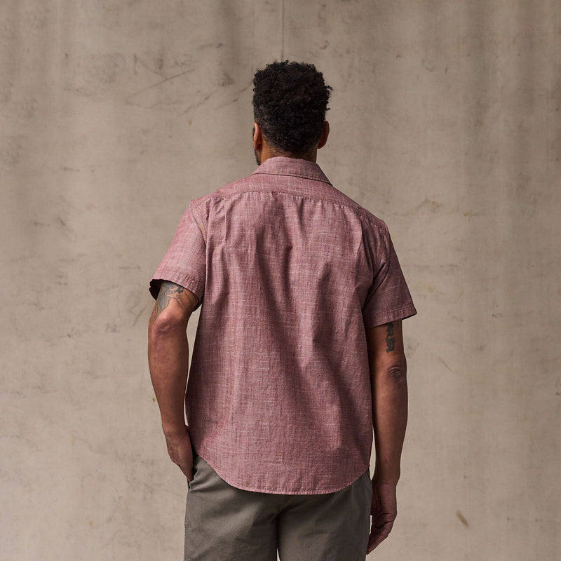 Short sleeve chambray shirt by Filson | Sable (Pink)