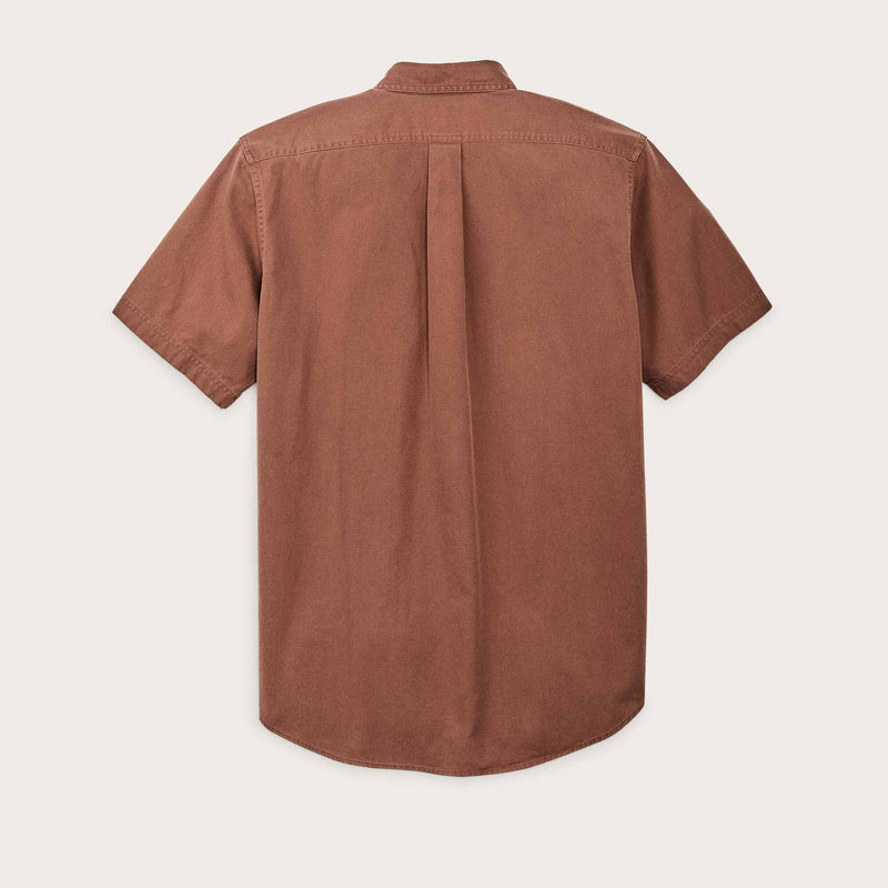 Short sleeve lightweight alaskan guide shirt by Filson | Mahogany brown (Brown)