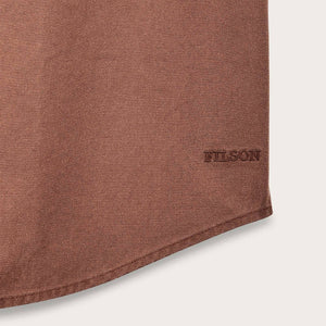 Short sleeve lightweight alaskan guide shirt by Filson | Mahogany brown (Brown)