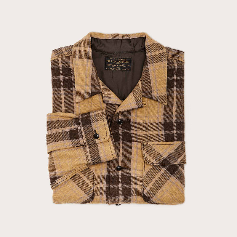 Buckner wool camp shirt von Filson | Ochre faded b (Beige)