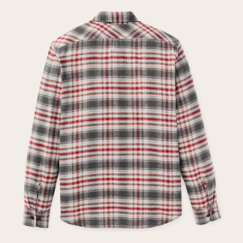 Rangeland flannel shirt by Filson | Red / gray plaid (Red)